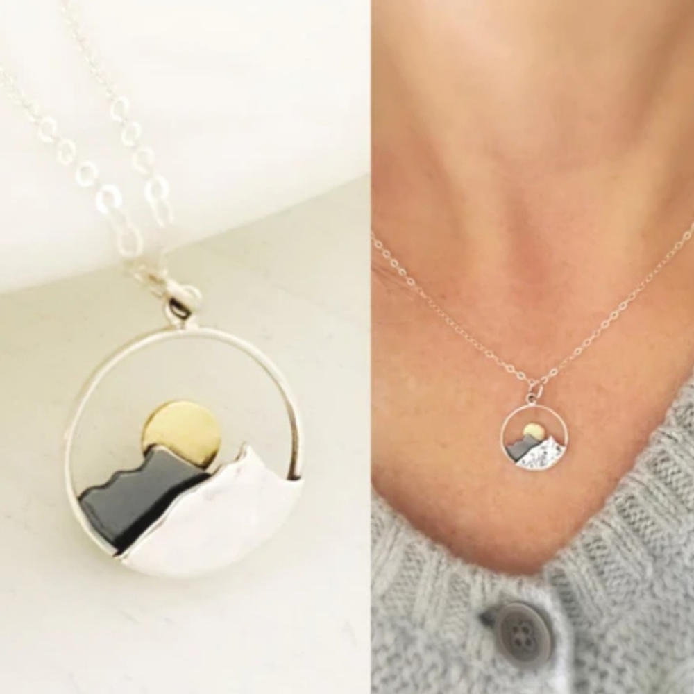 Ashlen Mountain Sterling Silver Necklace, NWOT